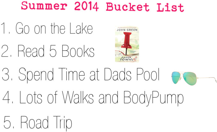 Summer bucket list