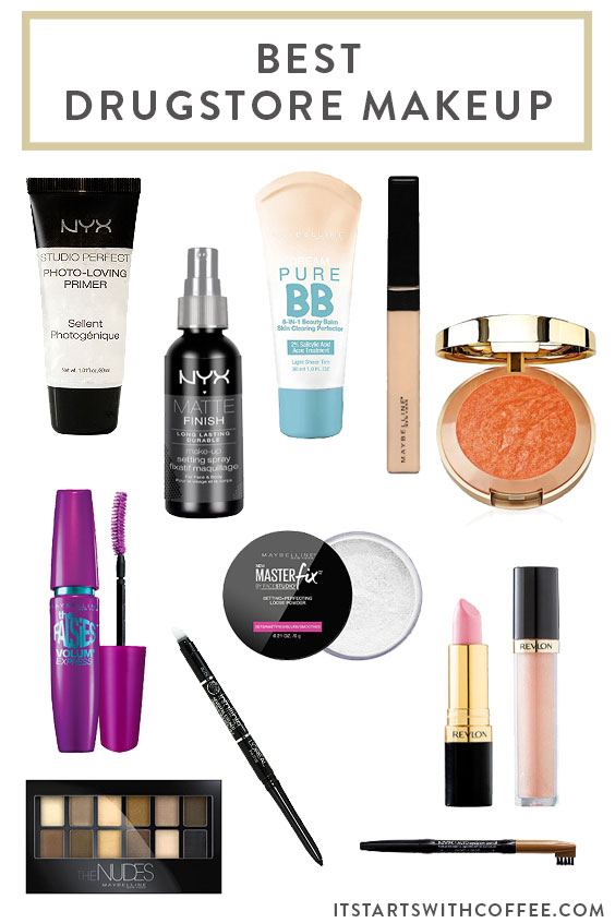 Best Drugstore  Makeup  It Starts With Coffee Blog by 