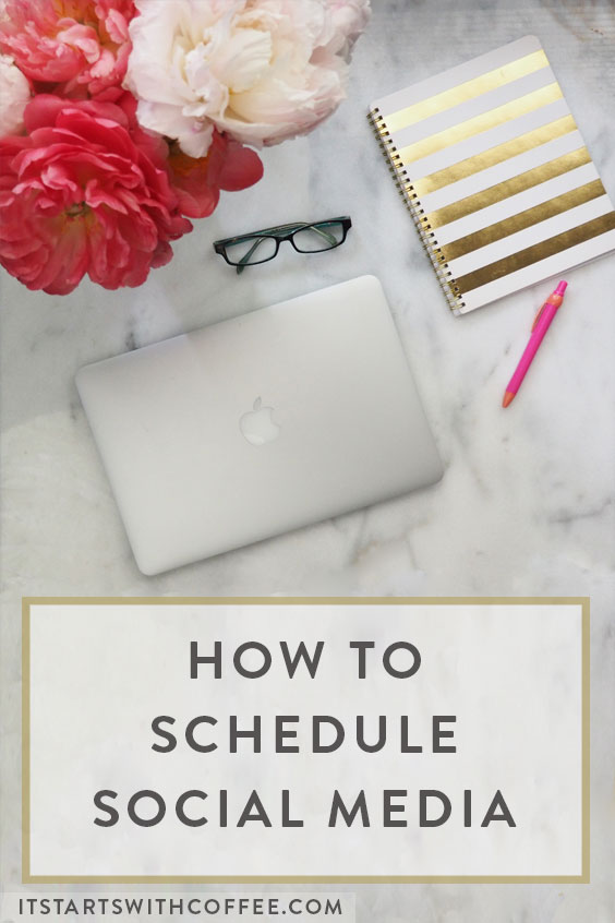 how to schedule out social media