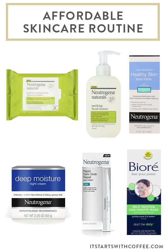 Affordable Skincare Routine It Starts With Coffee Blog by