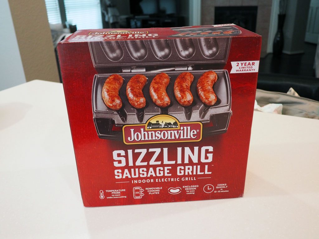 First run of the Johnsonville Sizzling Sausage Grill 