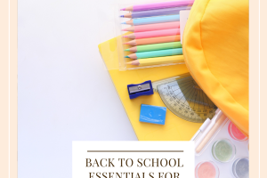 Back To School Essentials For Preschool