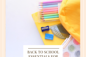 Back to school essentials for preschool
