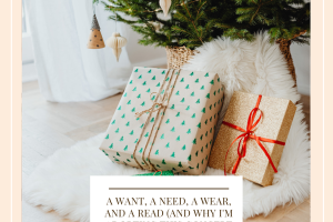 A Want, A Need, A Wear, and A Read (And Why I'm Adopting This Concept For Christmas)